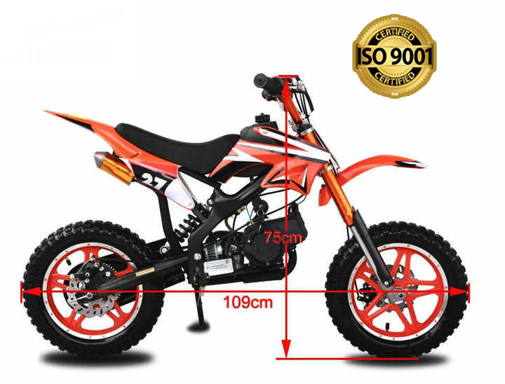 Pitbike para Niños 49cc - Amarilla