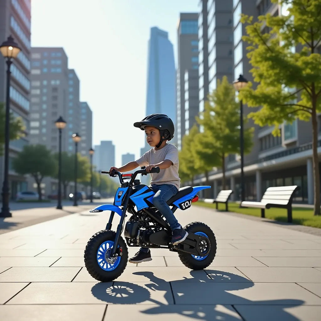 Pitbike para Niños 49cc - Azul