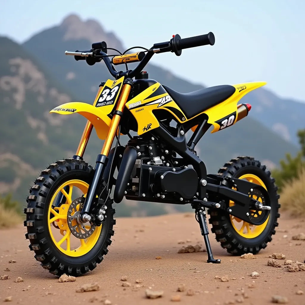 Pitbike para Niños 49cc - Amarilla