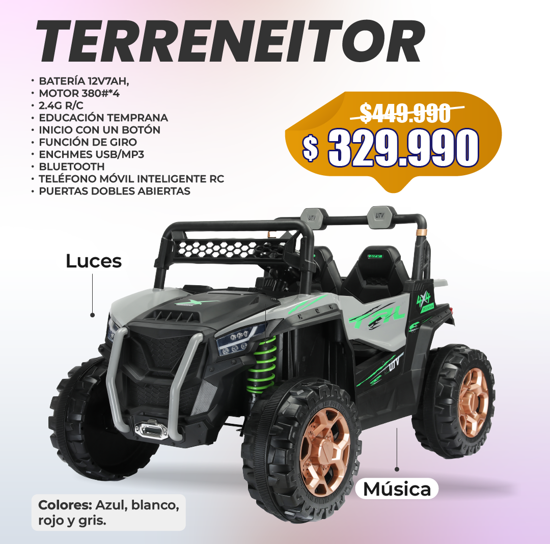 Camioneta Eléctrica Terreneitor Full 4 Motores